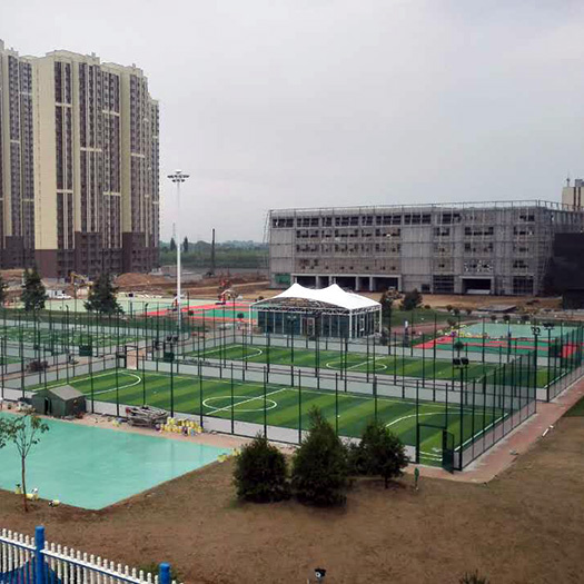 陕西韩城钢结构笼式足球场