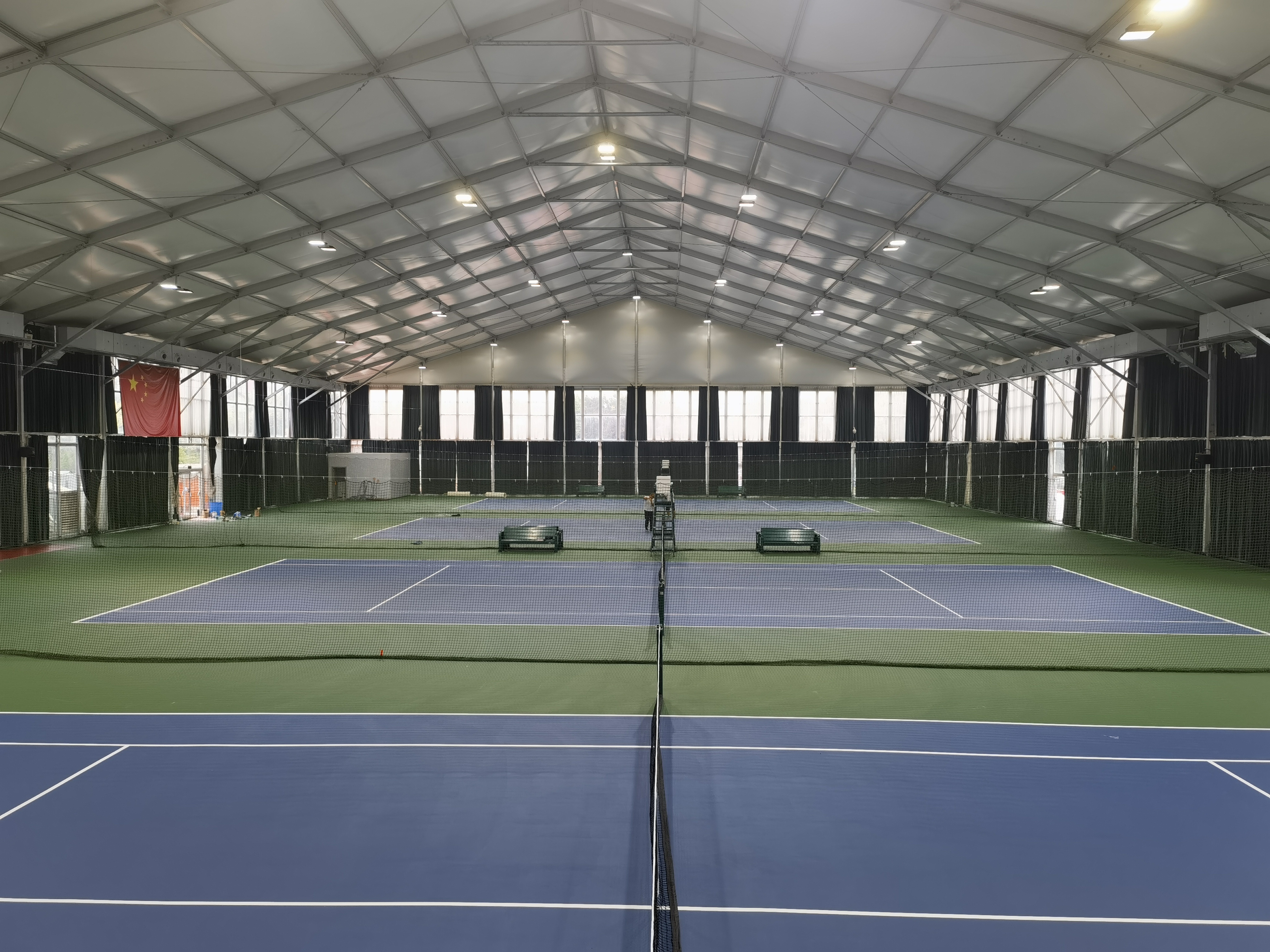 项目案例|陕西西安陆港运动公园室内网球场