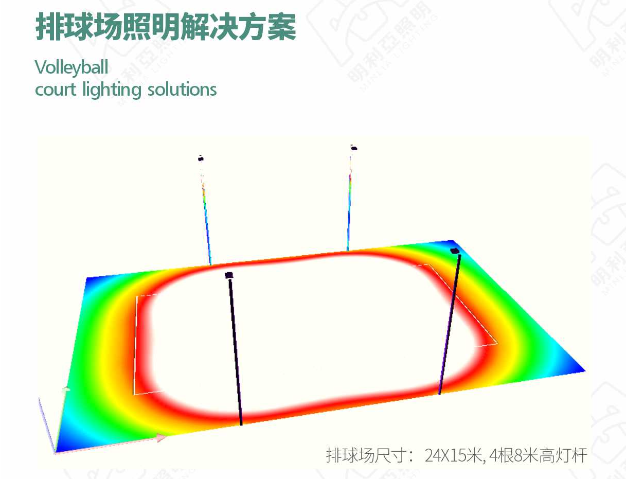 排球场照明解决方案