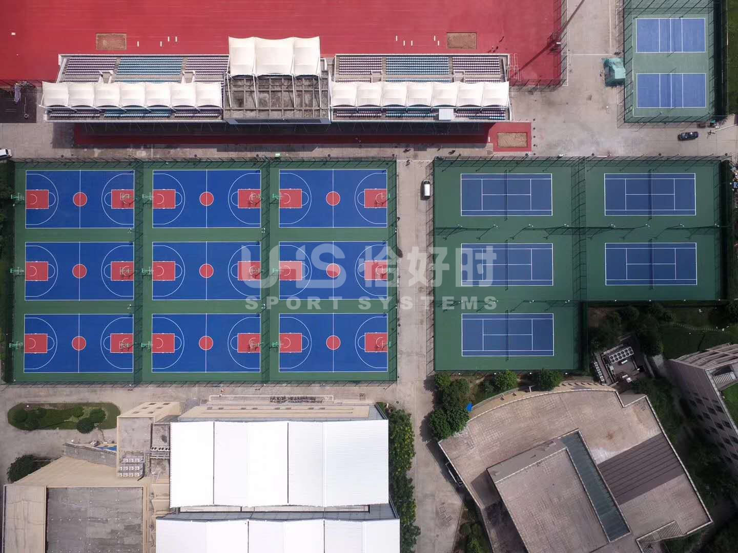 华东师范大学闵行校区丙烯酸球场项目